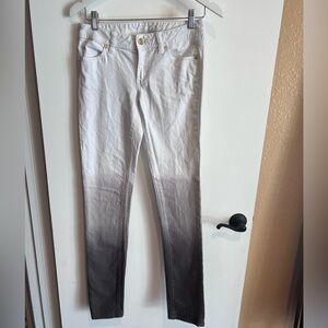 Tory Burch jeans size 26, ombré white and grey.